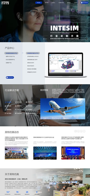 大連網站建設-英特仿真